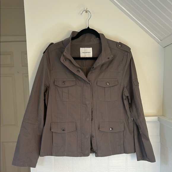 Thread & Supply Brownish Gray Utility Jacket size XL NWOT - Picture 2 of 10